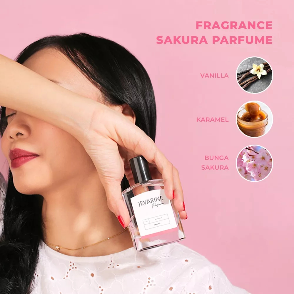 JEVARINE Lemme Misk Sahara Sakura Perfume - Parfum Wangi Bunga Lembut Sahara Sakura Pria Wanita