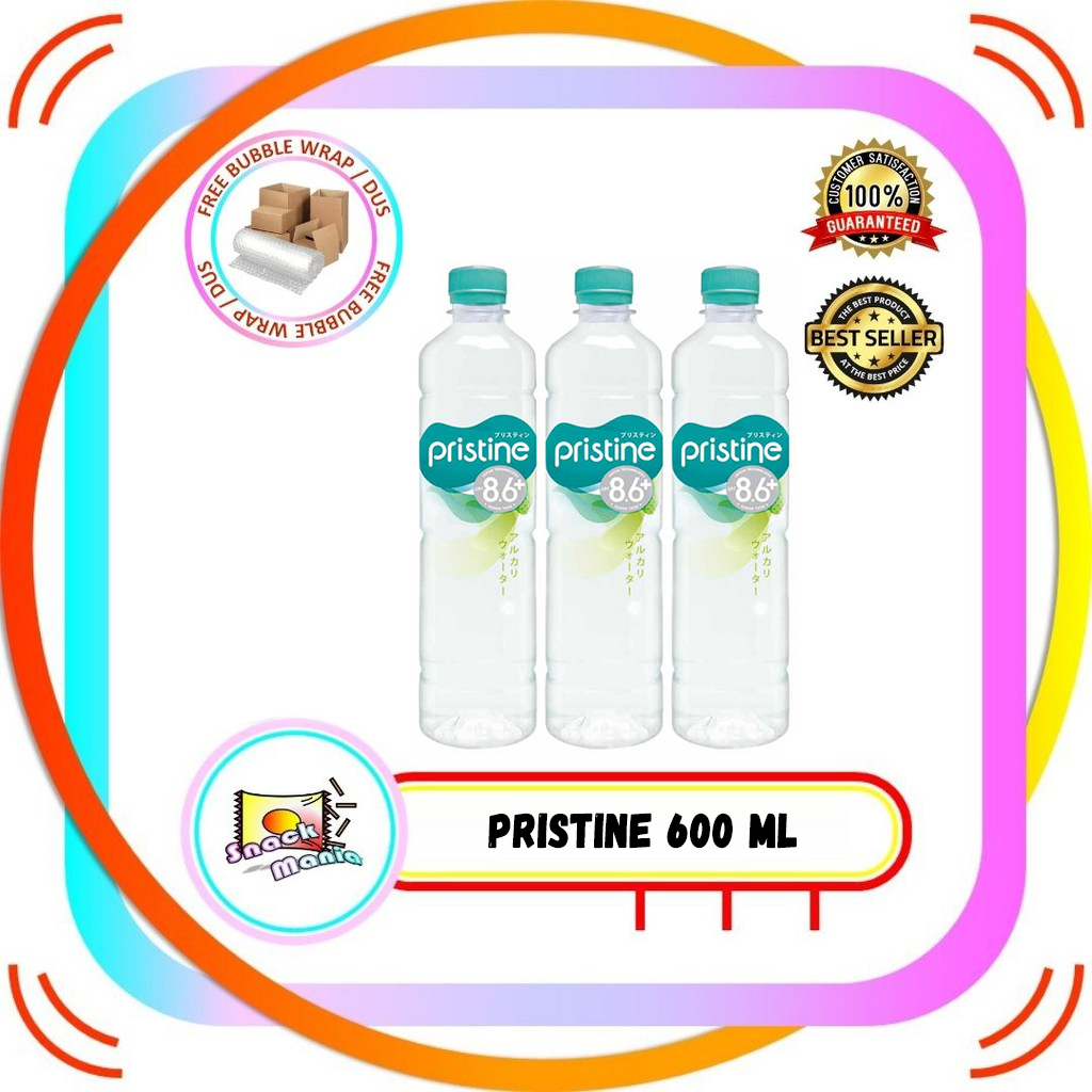 

Pristine 8+ Water 600 ml x 1 Botol Air Mineral Air Alkali