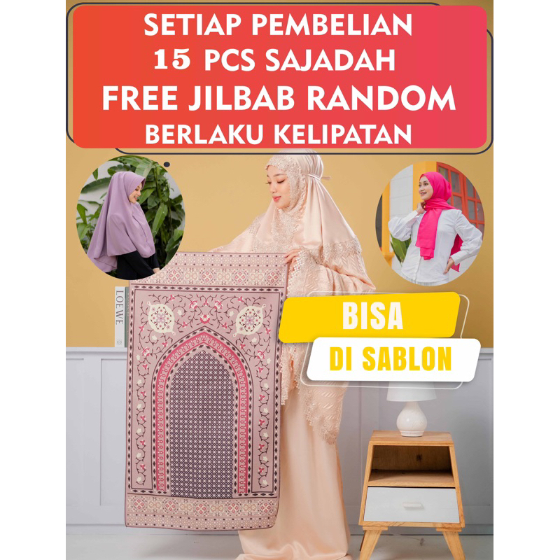 Sajadah Travel Jumbo Sejadah traveling Souvenir umroh