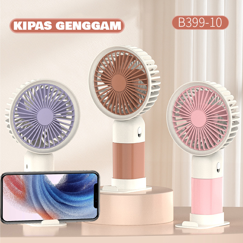 Kipas Genggam Mini Portable Cute Fan Dengan Dudukan Hp