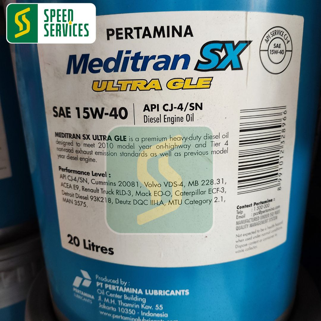 MSX ULTRA / MEDITRAN SX ULTRA 15W40 API CJ-4/SN - LINK KHUSUS 8 LITER