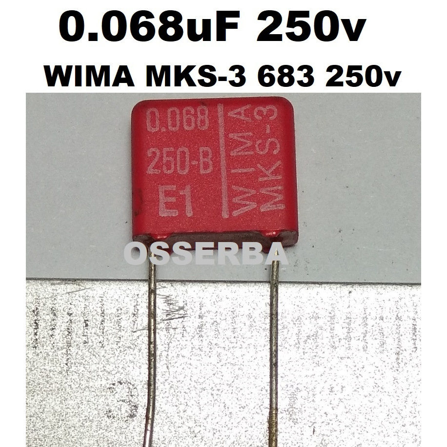 Wima 0.068uf 250v 0,068 MKS-3 High End Capacitor 68n 683
