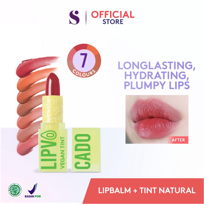 ✨ AKU MURAH ✨ SOMETHINC LIPVOCADO Vegan Lip Treatment Tint / Lip Balm Warna