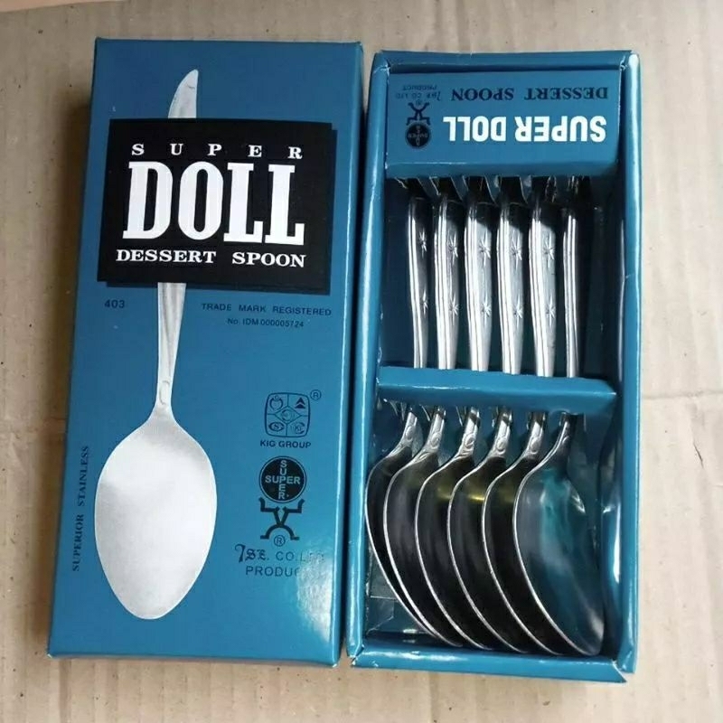 SENDOK MAKAN KUALITAS BAIK SUPER DOLL/ SENDOK MAKAN SUPER DOLL
