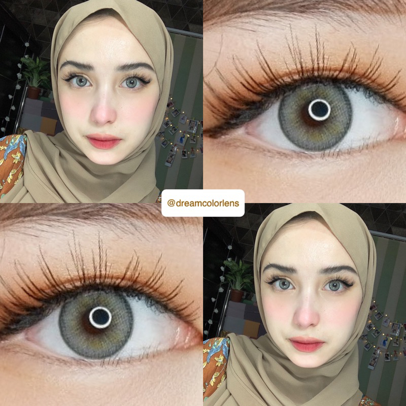 Softlens Princess Idol Seattle Cool / Honey / Marine / Tropical / Abu / Coklat / Biru / Hijau Normal Minus Beda Minus