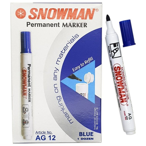 

SPIDOL PERMANENT / SPIDOL PERMANENT SNOWMAN AG-12 BLACK-BLUE (1PCS)