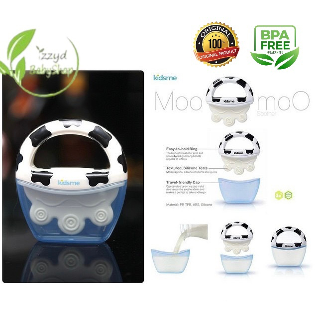 KIDSME Icy Moo Moo Teether Soother Gigitan Bayi - Baby Ice Pop Maker kids me