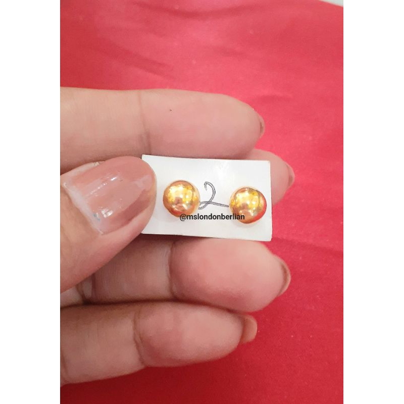 Anting Paku /Tusuk/Giwang Emas London LM 24K Kadar 999,9