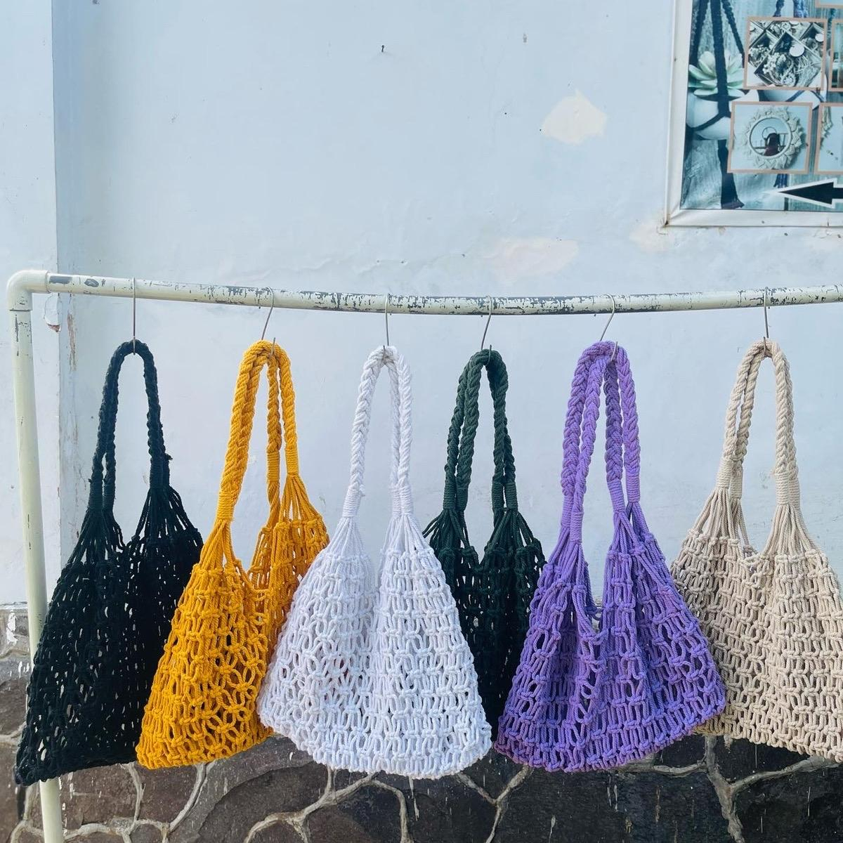 (READY STOK) Macrame bag/ Tas belanja/ tas kuliah/ tas sekolah