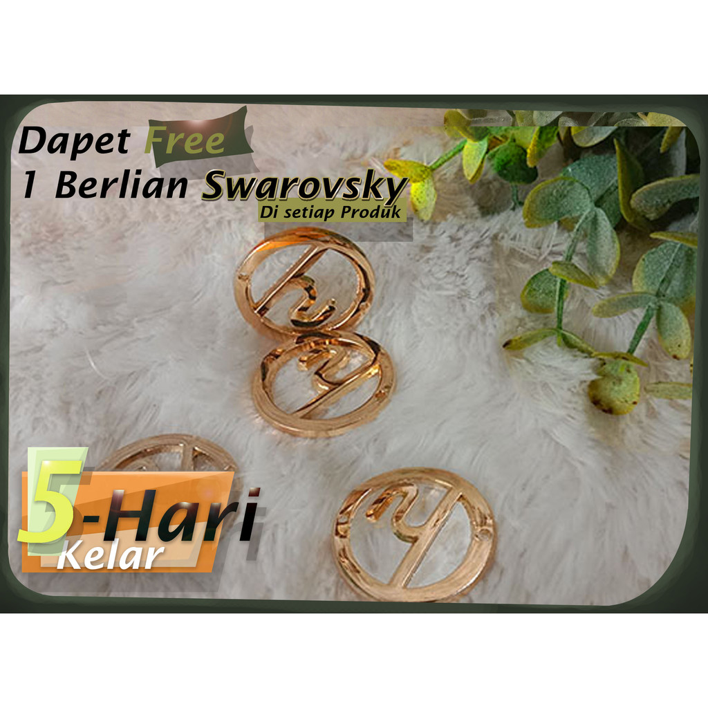 SUPLIYER LABEL PLAT HIJAB METAL KLIP BAHAN ALLOY & PLAT WILAYAH BANDUNG & JAKARTA DESAIN CUSTOM