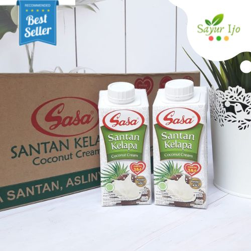 

Sasa Santan Cair 200 ML / Pack 100% Kelapa Asli Premium Coconut Milk Rempah Bumbu Instant