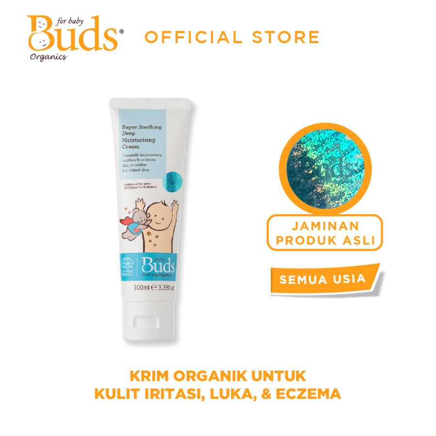 Buds Organics Super Soothing Deep Moisturising Cream - Iritasi Luka