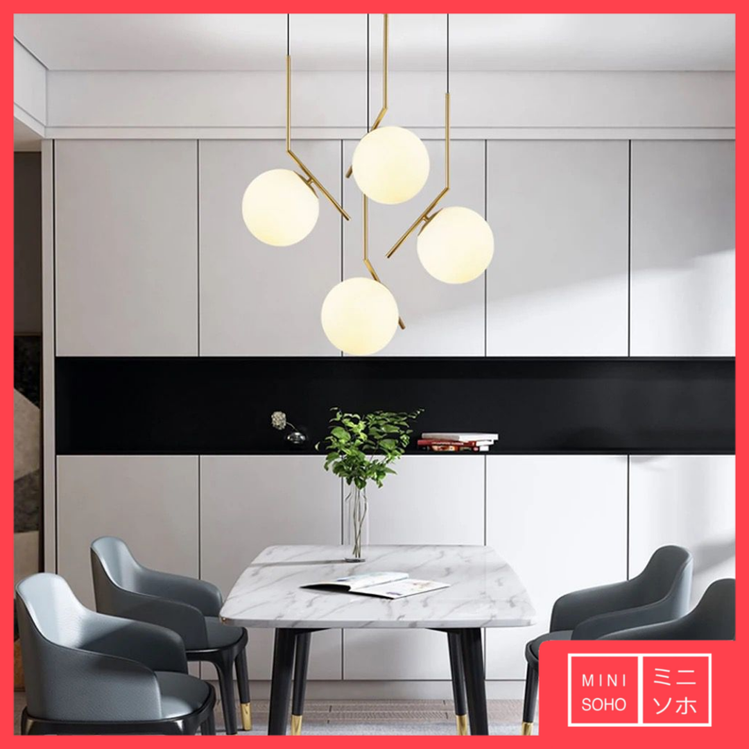 Lampu Gantung Hias Bola Besar Modern Minimalis Mewah Bedroom Pendant Ceiling Light Lamp