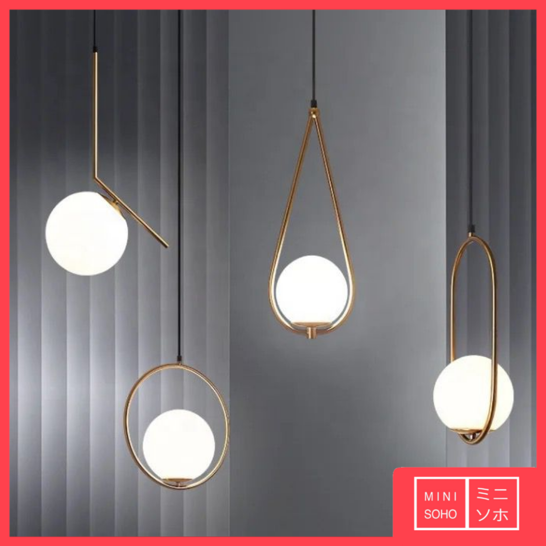 Lampu Gantung Hias Bola Besar Modern Minimalis Mewah Bedroom Pendant Ceiling Light Lamp