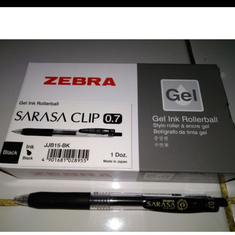 

PULPEN PEN ZEBRA SARASA CLIP GEL 0,7 mm - Hitam