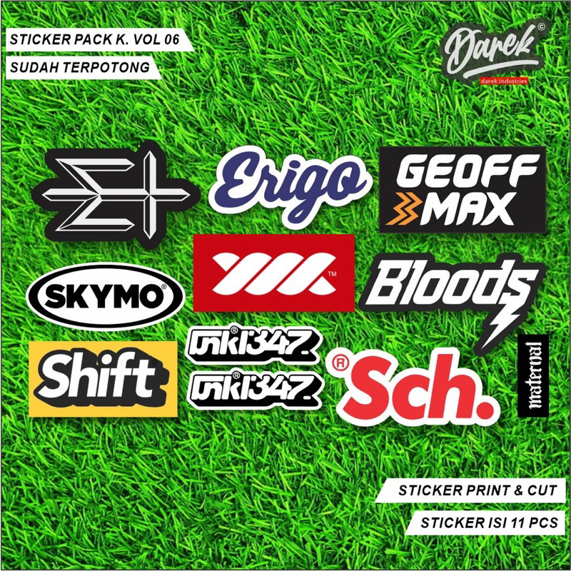 

STICKER PACK BRAND DISTRO, STIKER AESTHETIC, LAPTOP, AKSESORIS HP
