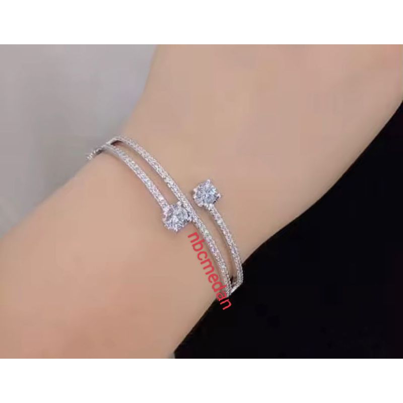 Gelang mata diamond replika berlian eropa kualitas titanium