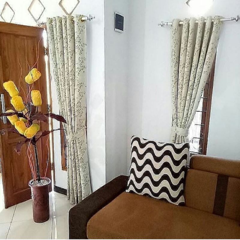 gorden motif bunga gorden jendela gorden minimalis gorden motif daun