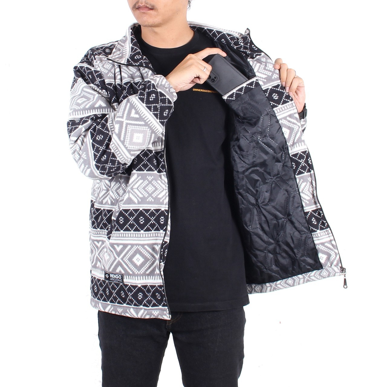 JAKET HARRINGTON POLAR 04 - JAKET PLAID SHIRT - JAKET TARTAN PRIA - JAKET KOTAK KOTAK - JAKET DAKRON