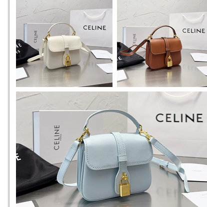 Original 2023 New Fashion Classic Celine Shoulder Bag Messenger Bag Portable Messenger Bag Casual Wo