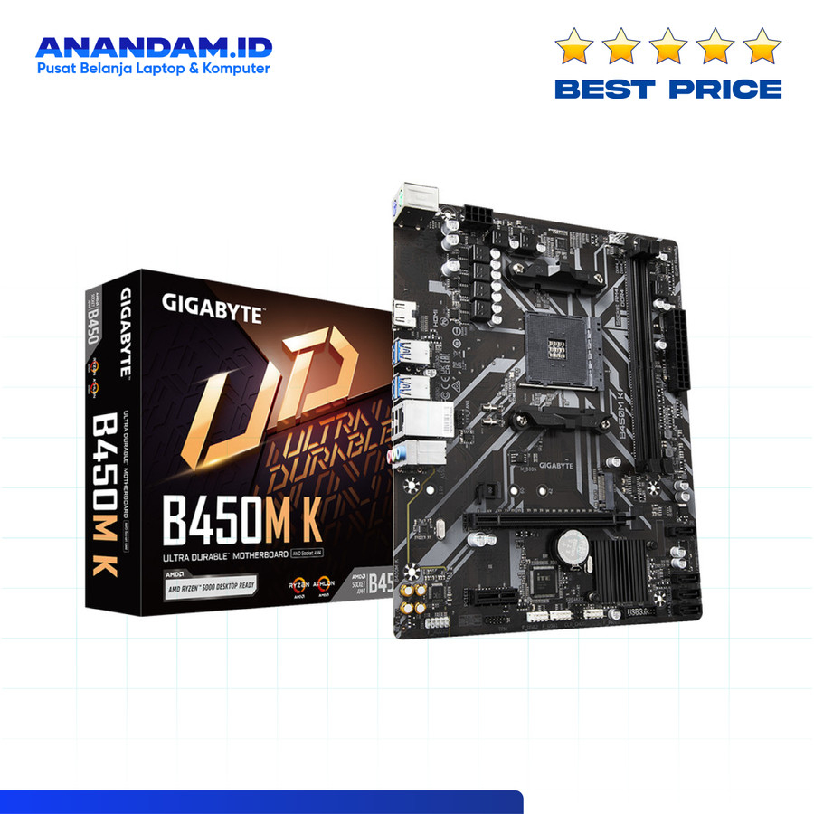 Motherboard GIGABYTE B450M-K (Socket AMD AM4, DDR4)