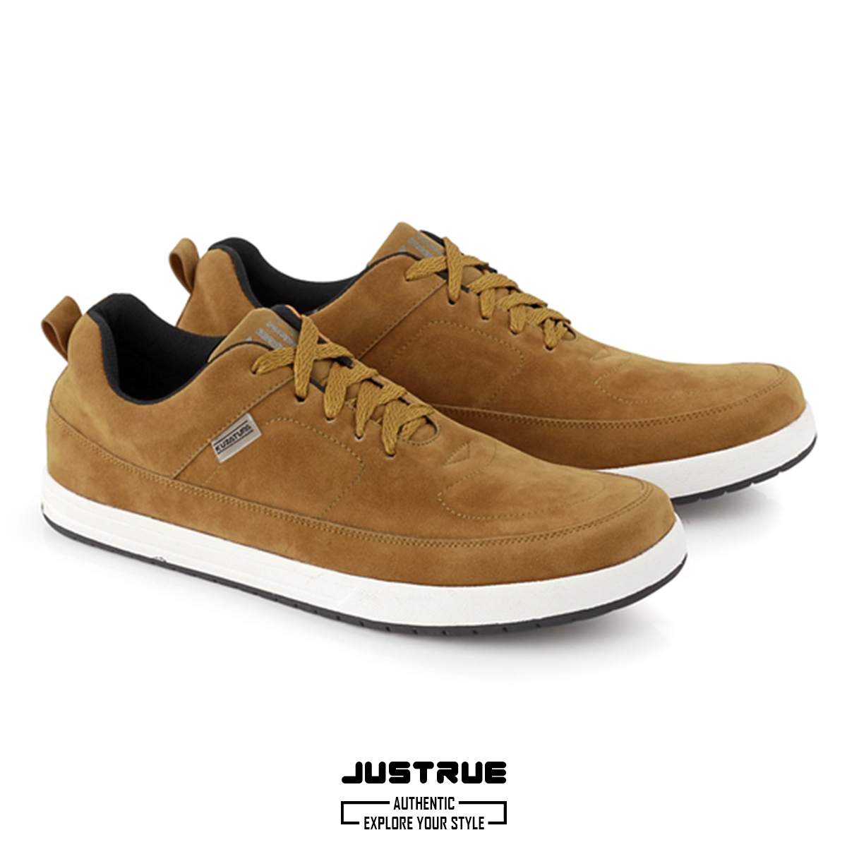 Justrue Sepatu Pria Sneakers Tan Original 100% 304