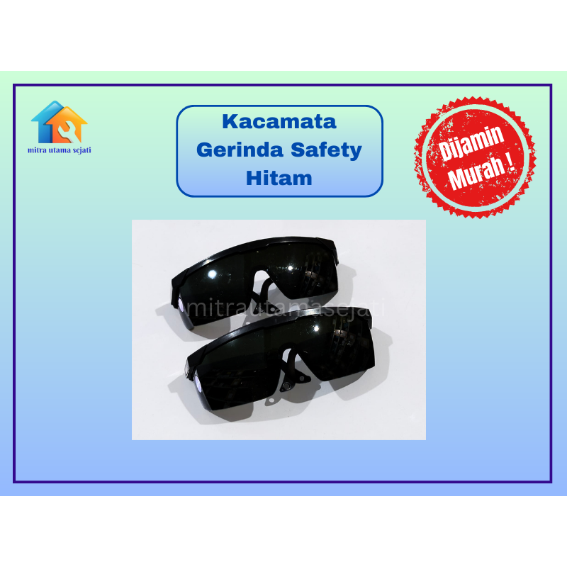 Safety Glasses Kacamata Gerinda Safety Black Kacamata Hitam