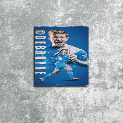 Poster Hiasan Dinding Kevin De Bruyne Man City