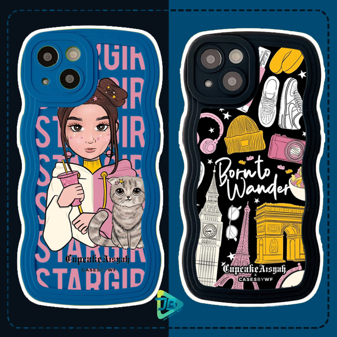 CUSTOM SOFTCASE SILIKON GELOMBANG WAVY CUSTOM STARGIRL IPHONE 6 6+ 7 8 SE 2020 7+ 8+ X XS XR XS MAX 11 12 13 14 PRO MAX 14 MAX JB8851