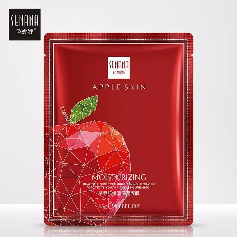 SENANA Apple Skin Mask Moisturising Masker Wajah Apel