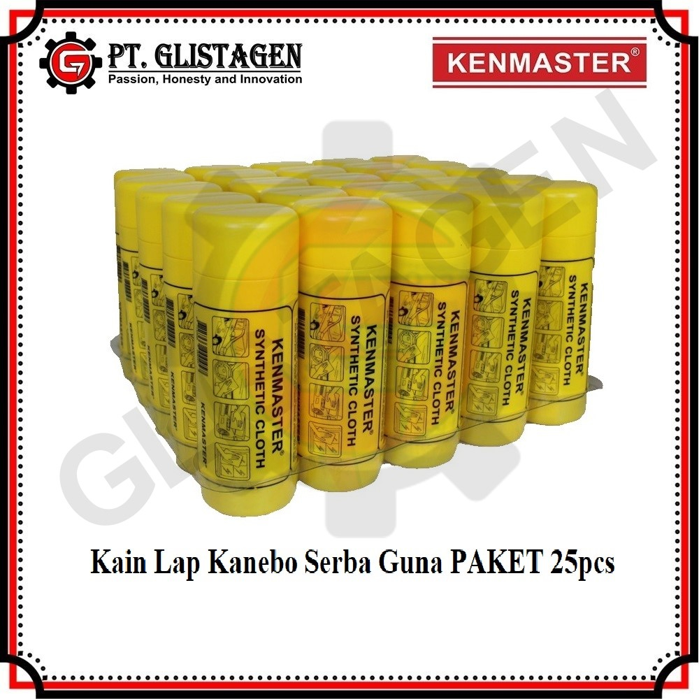 KENMASTER Kain Lap Kanebo Chamois Jumbo PAKET ( ISI=25pcs ) ORIGINAL