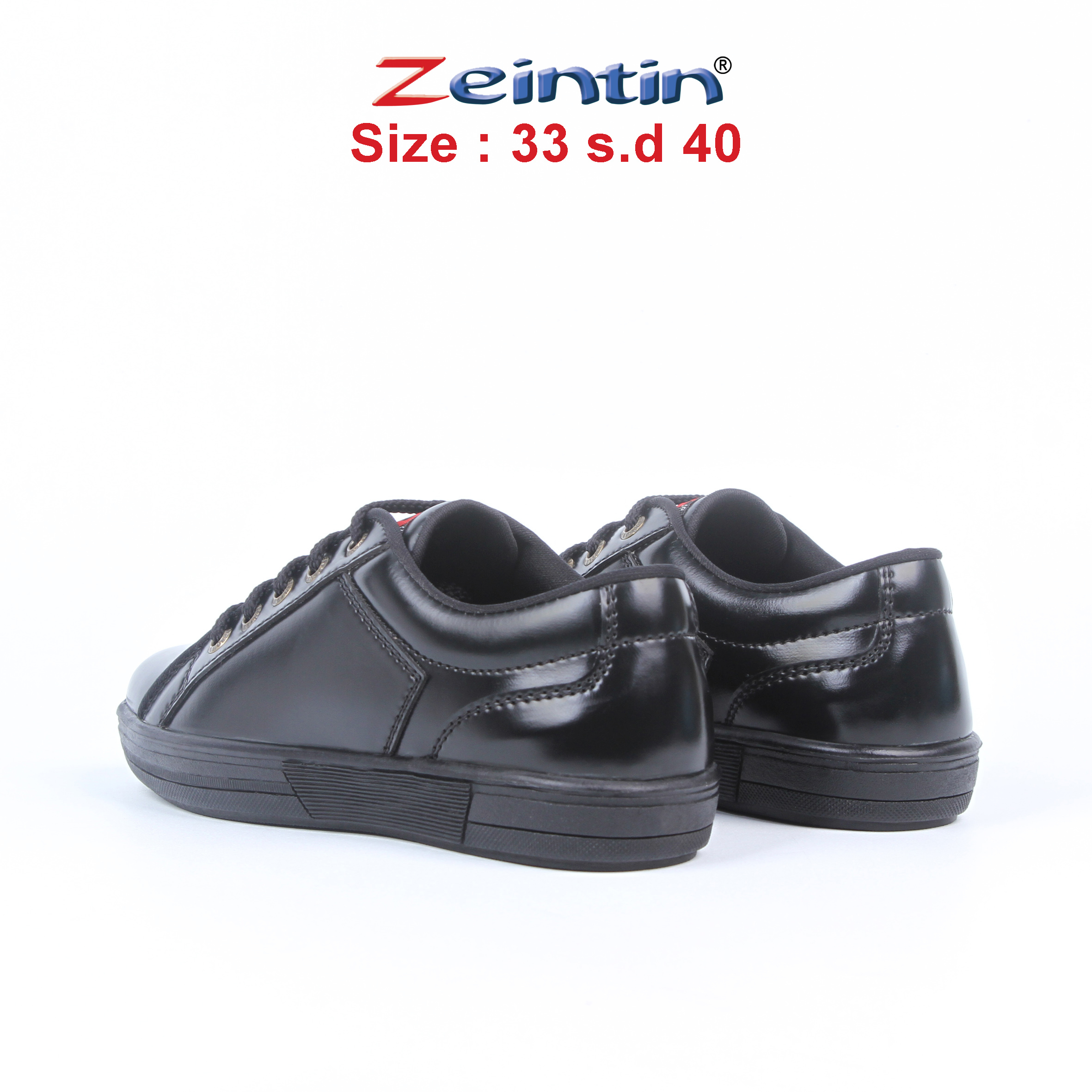 Zeintin - Sepatu Anak ZEINTIN Sepatu Anak Sekolah Hitam Sepatu Anak Laki Laki BJ