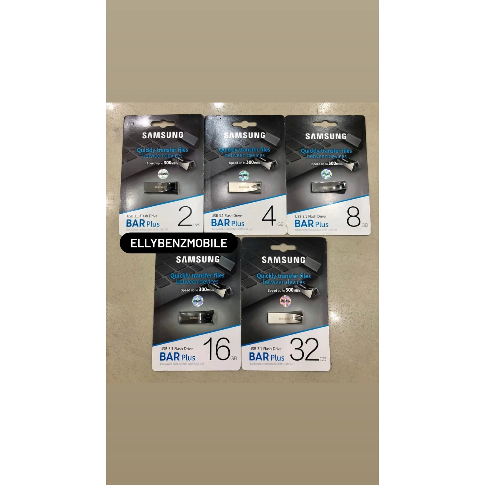 Flashdisk Samsung Original 2GB,,4GB,,8GB,,16GB,,32GB BAR Plus 300Mbps