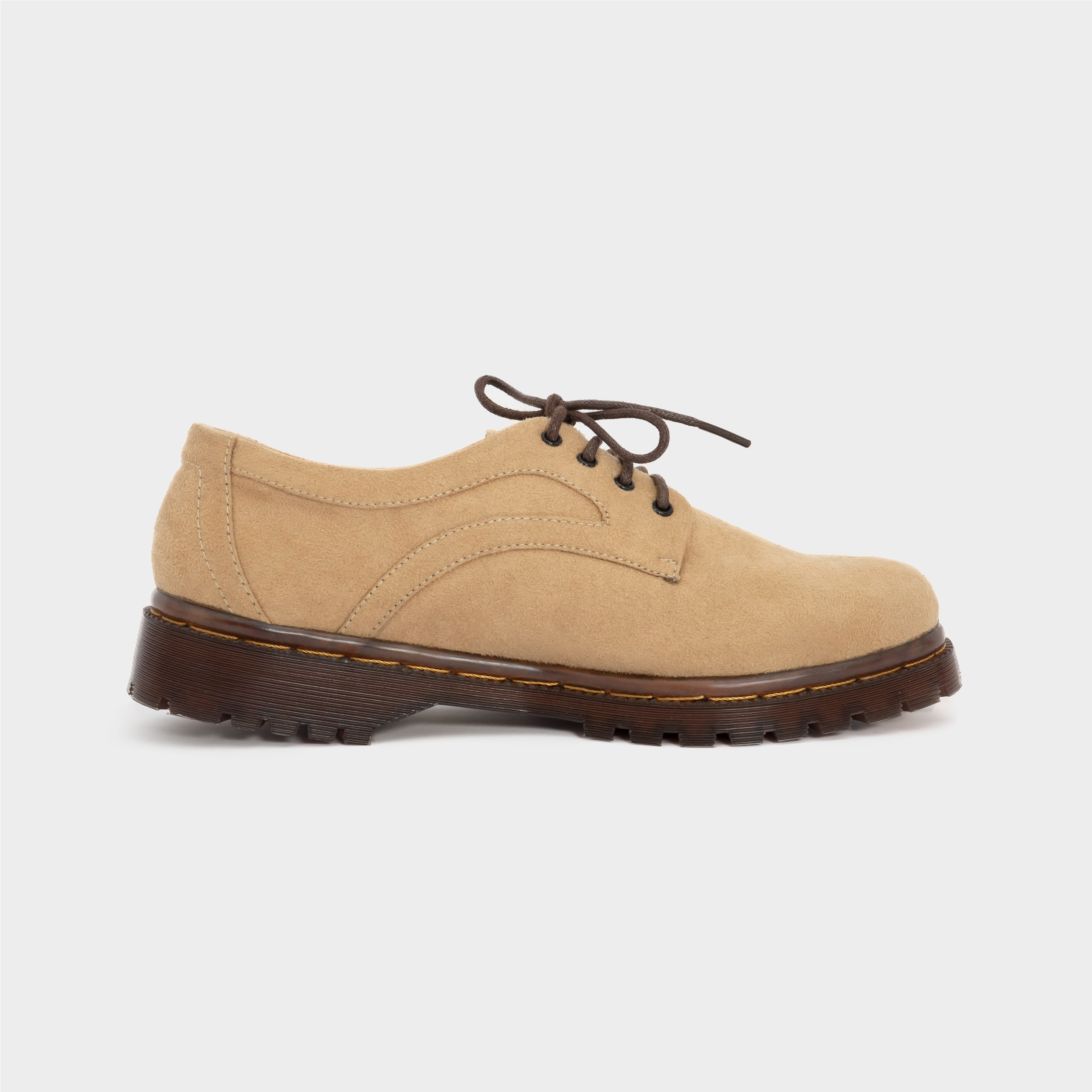 Dianable - Meisie Oxford Docmart Shoes (Black - Caramel - Houndstooth)