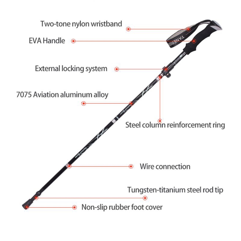 Treking Pole Lipat | Trekking pole Quick lock | Treking Pole Lipat Tannerd