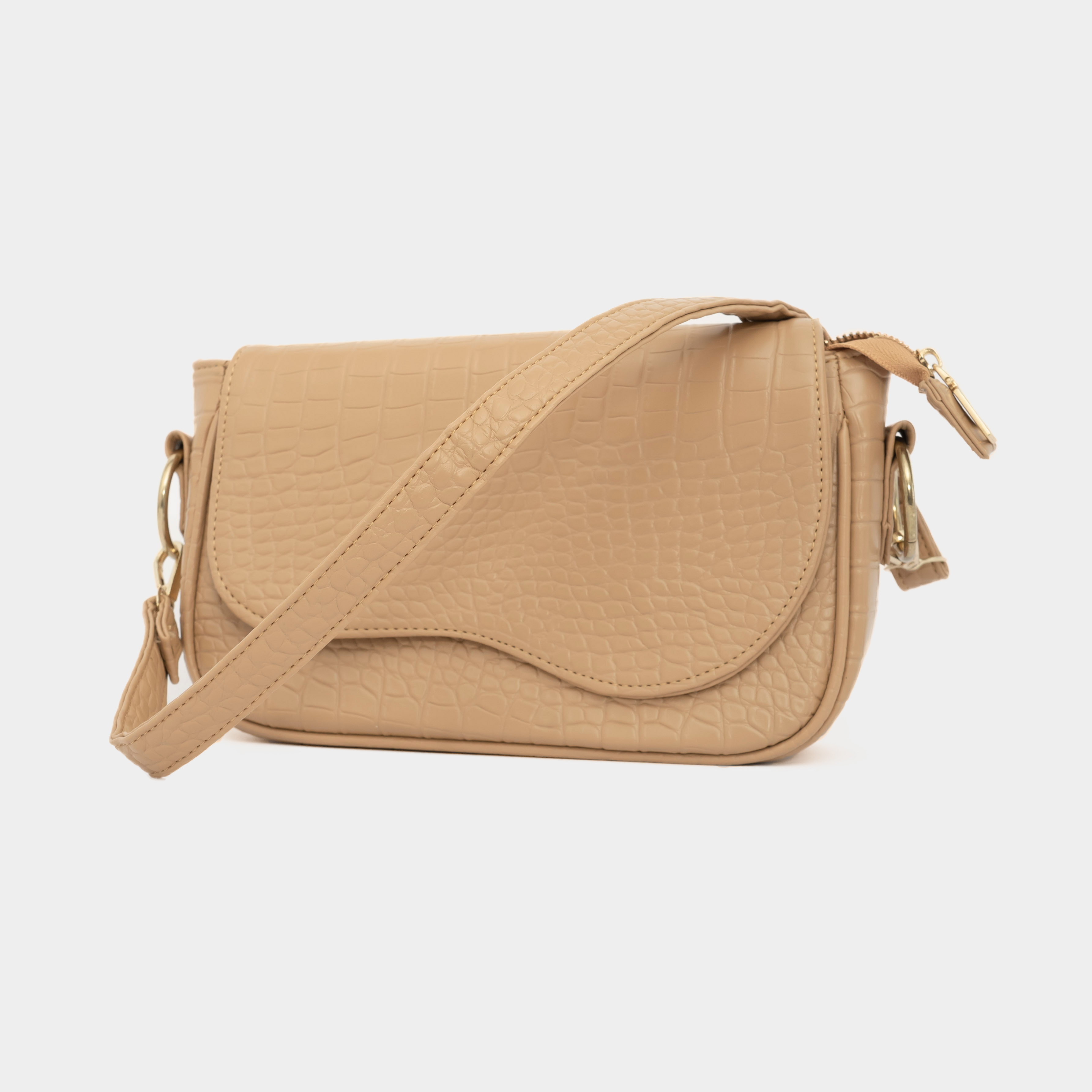 Dianable - Alexa Bag (Croco - OffWhite - Nude)