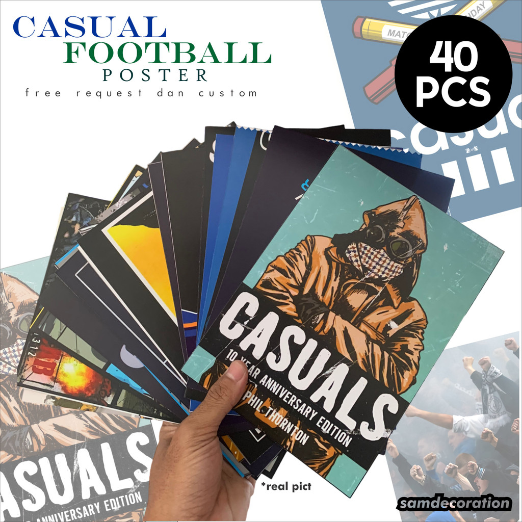 casual poster - football casual poster - hooligan poster - bisa custom dan milih