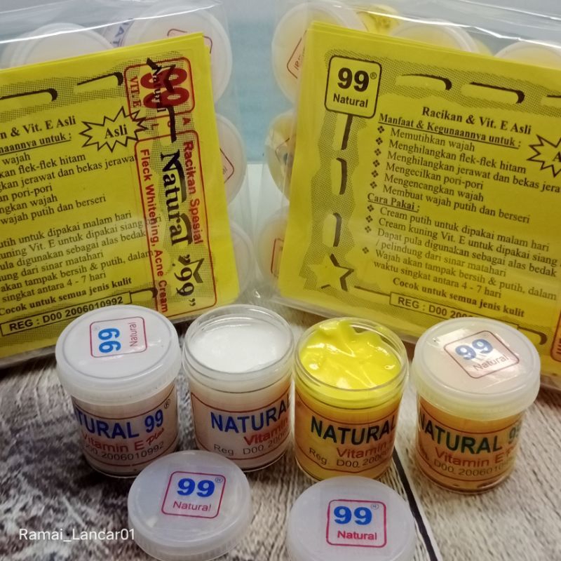 {Selusin} Cream Natural 99 Siang/Malam