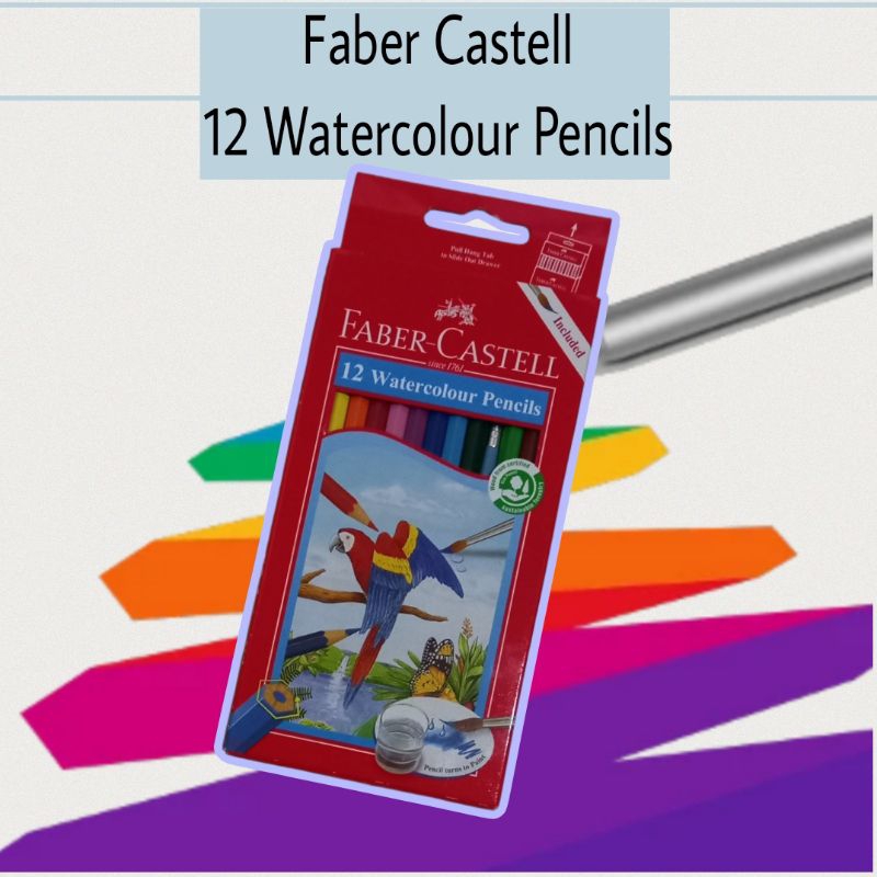 

☆Airensia07☆ Faber Castell 12 Watercolour Pencils / Pensil Warna air Faber Castell isi 12 pcs