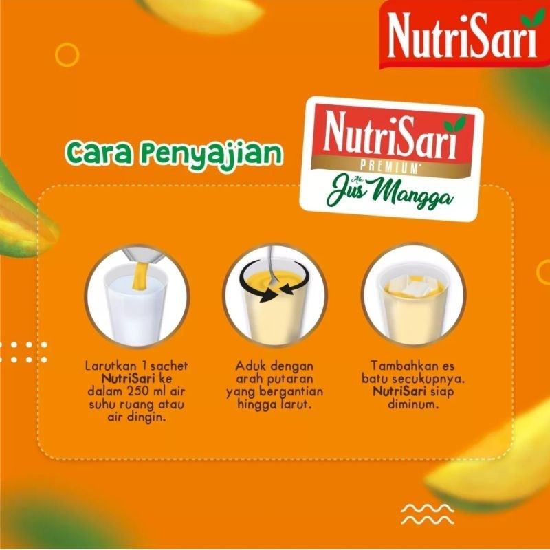 [CASHBACK 5%] NutriSari Premium Jus Mangga 1 Sachet