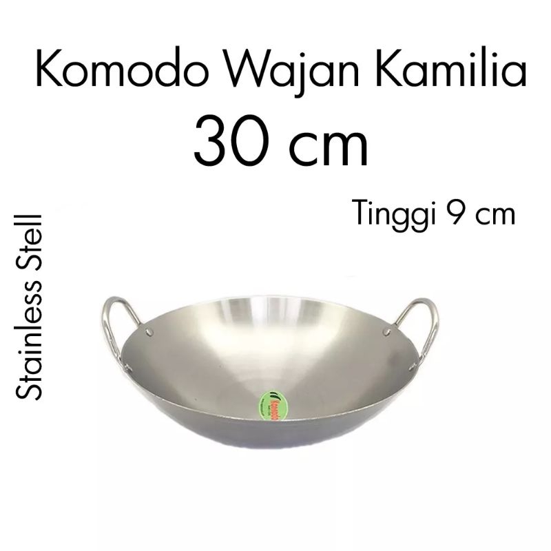 Kuali wajan setailess no 30 komodo