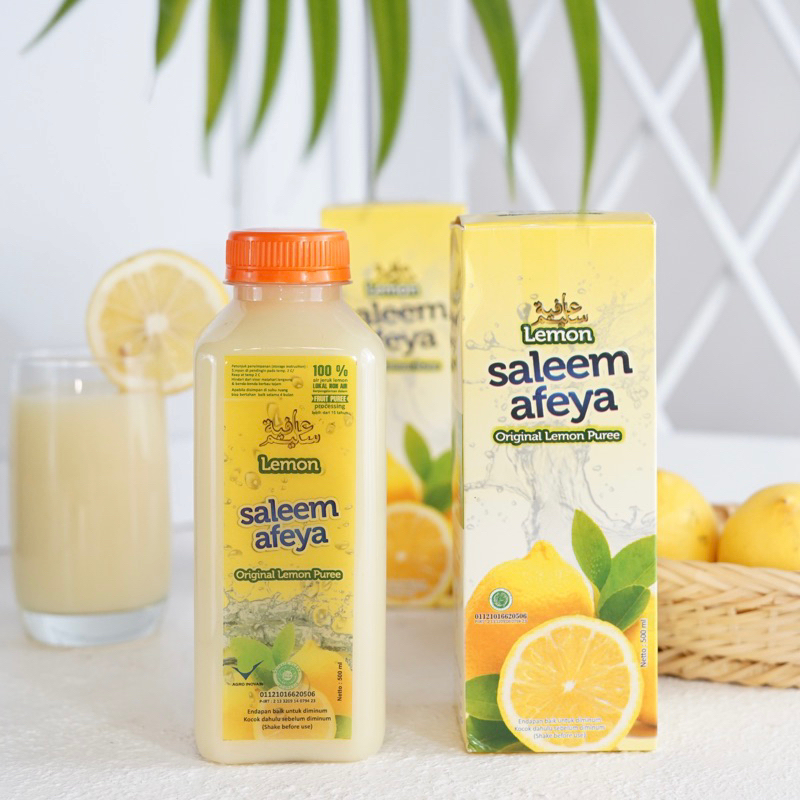 

LEMON SALEEM AFEYA 500ml / SARI LEMON ASI 100% TANPA CAMPURAN AIR / PURE LEMON / AIR LEMON MURNI /
