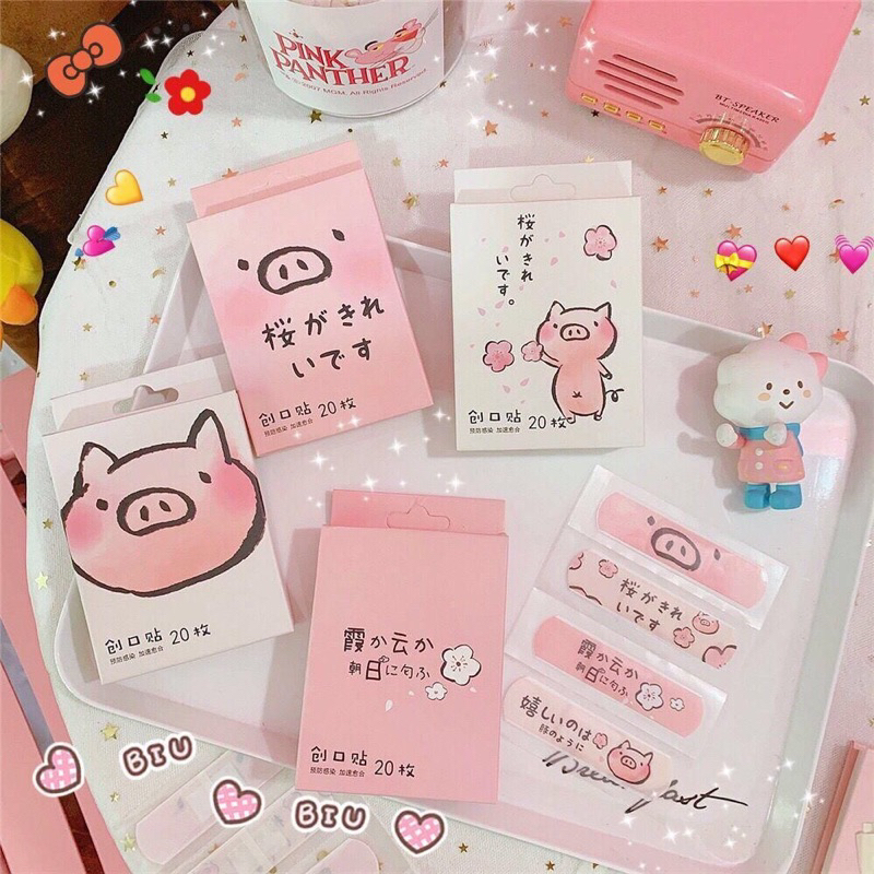 Plester Luka Anak Dewasa Waterproof Isi 20 Pcs Motif Karakter Lucu Pembalut Luka Tahan Air 20pcs Hansaplas Band Aid Korea