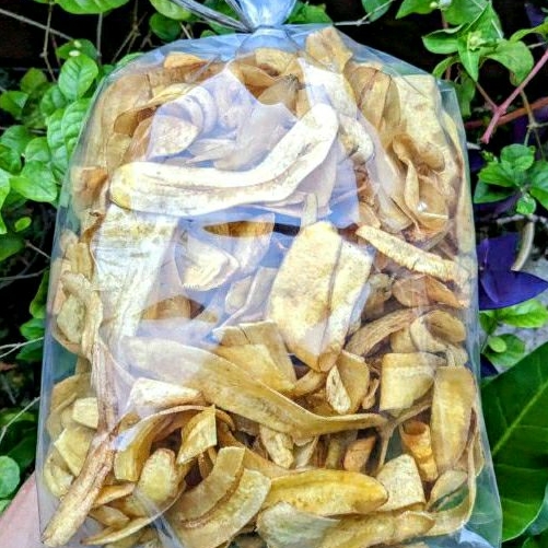 

Keripik Pisang Asin Gurih kemasan 1kg Snack Kiloan