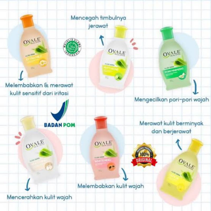 OVALE 2IN1 FACE LOTION 100ML