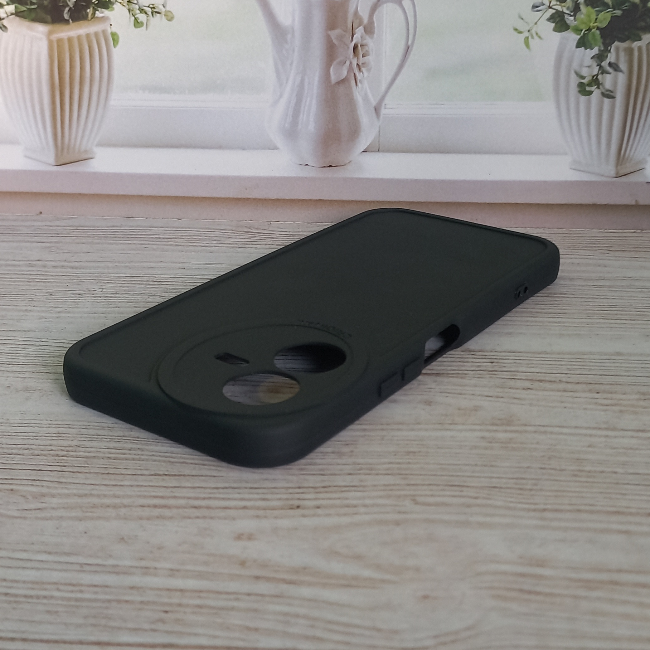 Casing Vivo V2207 V2206 Softcase Premium Black Oval Vivo Y22 Y22s