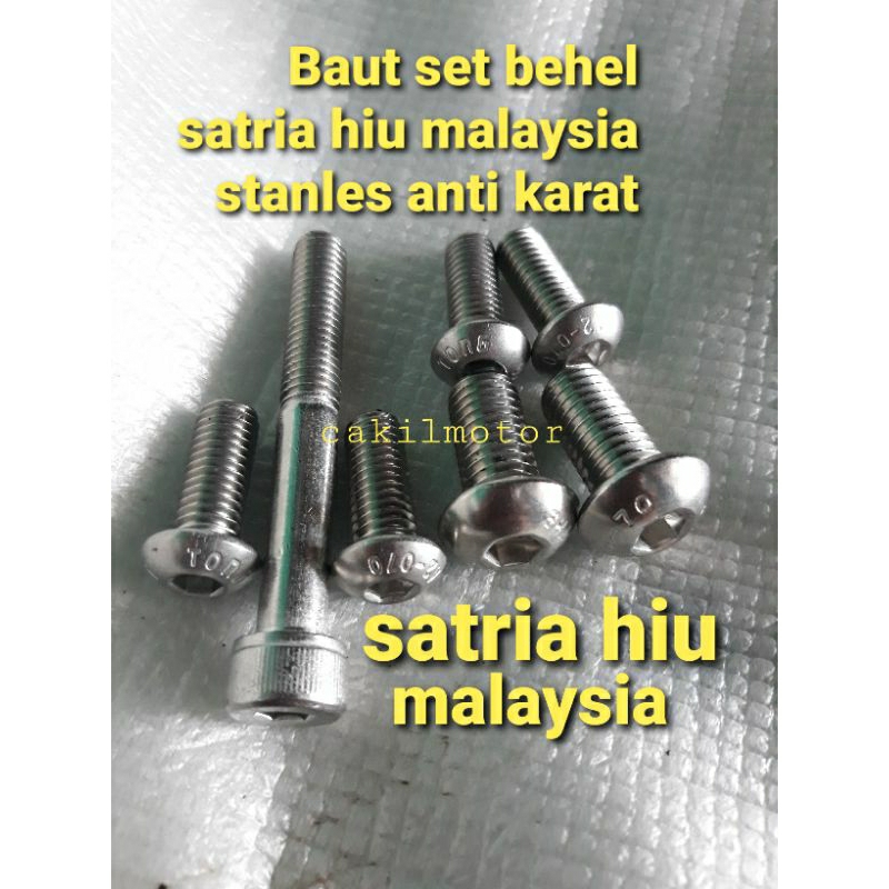 baut behel railset satria hiu lscm malaysia kwalitas ori