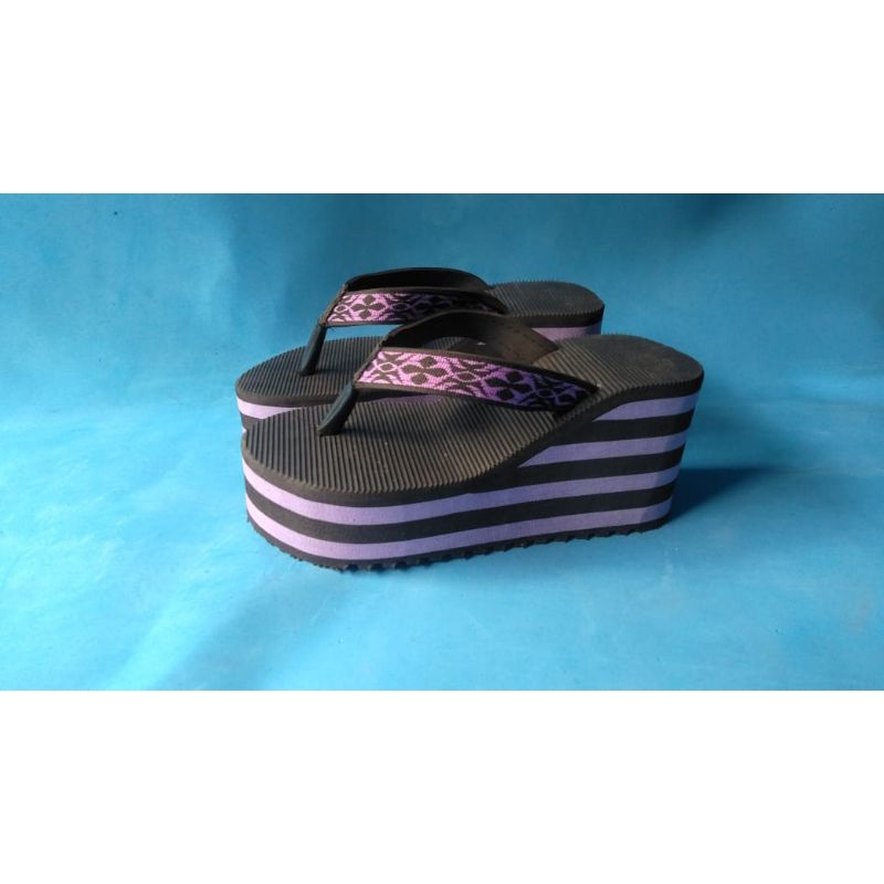 (GROSIR) SANDAL MADURA CEWEK TINGGI 6CM SPON TERKUAT SANDAL WEDGES SANDAL GUNUNG