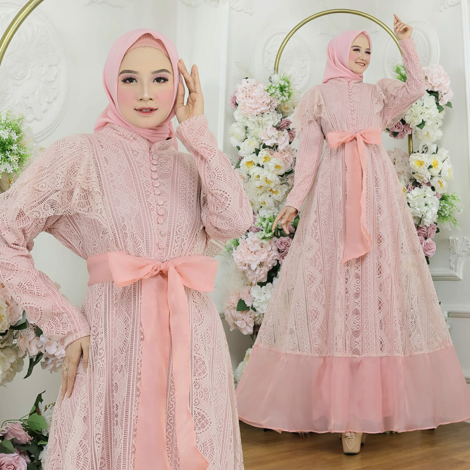 MAXY BIANCA / BUSANA WANITA / PAKAIAN WANITA TERBARU / BISA COD / DRESS MEWAH / DRESS BRUKAT MALIKA 