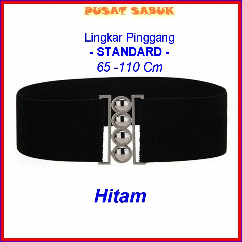 Belt Sabuk Wanita Pita Obi Karet Ikat Pinggang Fashion Gesper Cewek Korea Oby Besar Jumbo Big Women